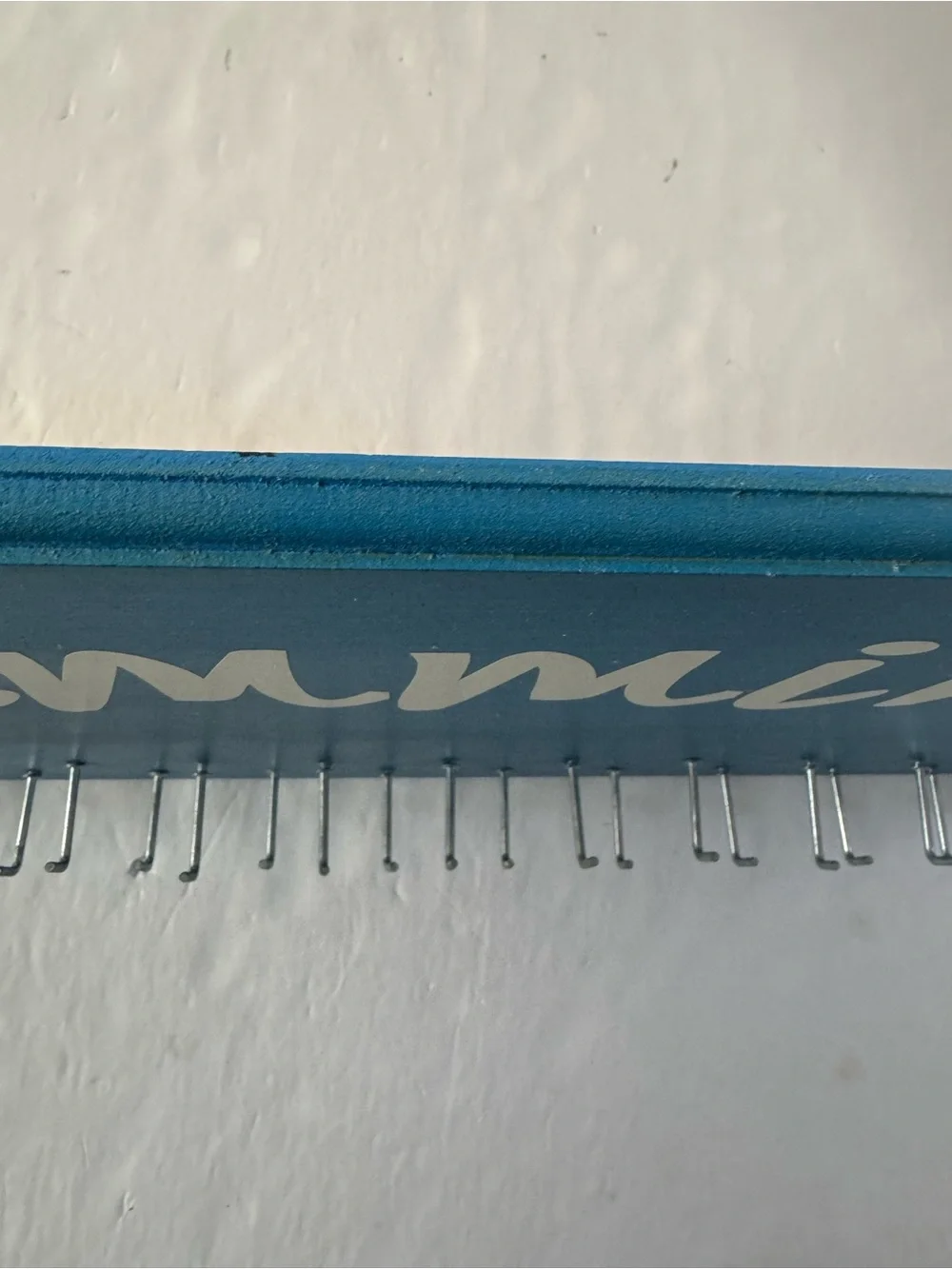 Swimming Wall Hook Rack - Blue medals ribbons display swim team
